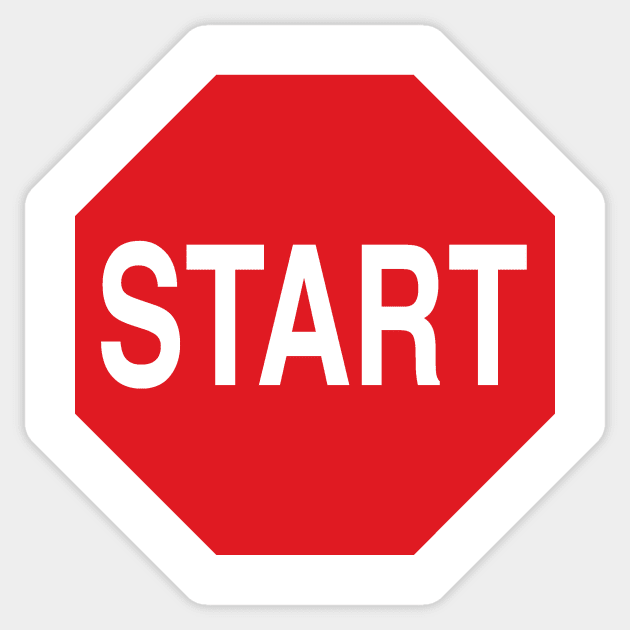 Start Sign Sticker by TSP_OEpods